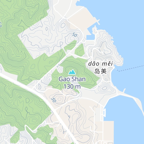 Map of Gao Shan
