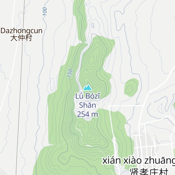Map of Lǘ Bózǐ Shān