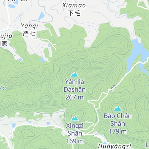 Map of Yán Jiā Dàshān
