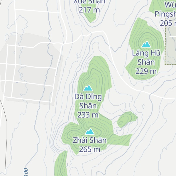 Map of Dà Dǐng Shān