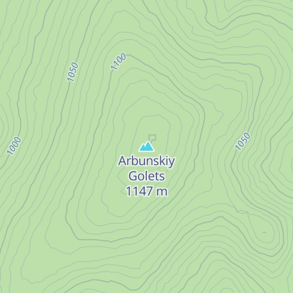 Map of Arbunskiy Golets