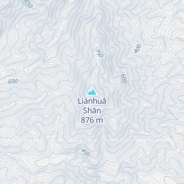 Map of Liánhuā Shān