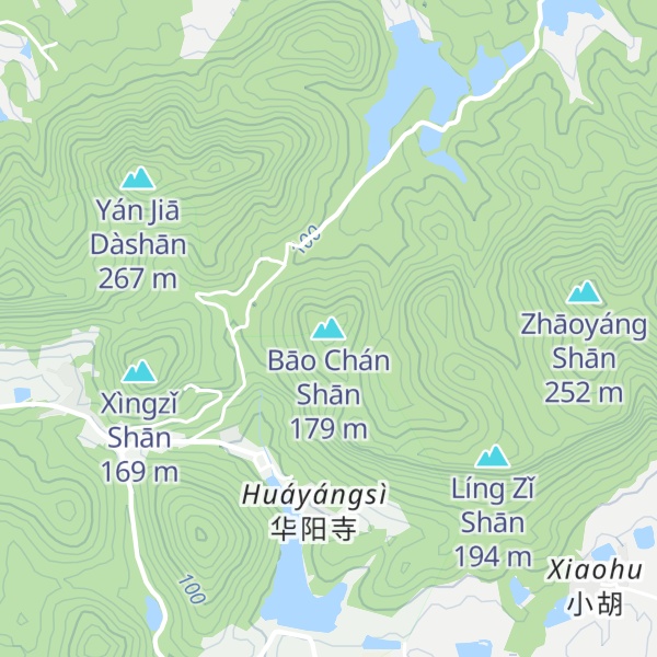 Map of Bāo Chán Shān