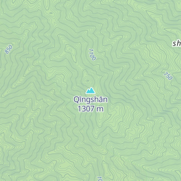 Map of Qīngshān