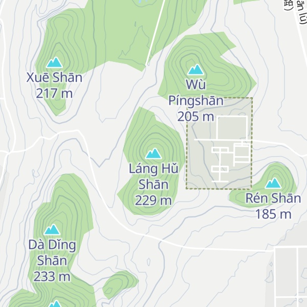 Map of Láng Hǔ Shān
