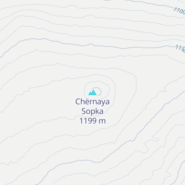 Map of Chërnaya Sopka