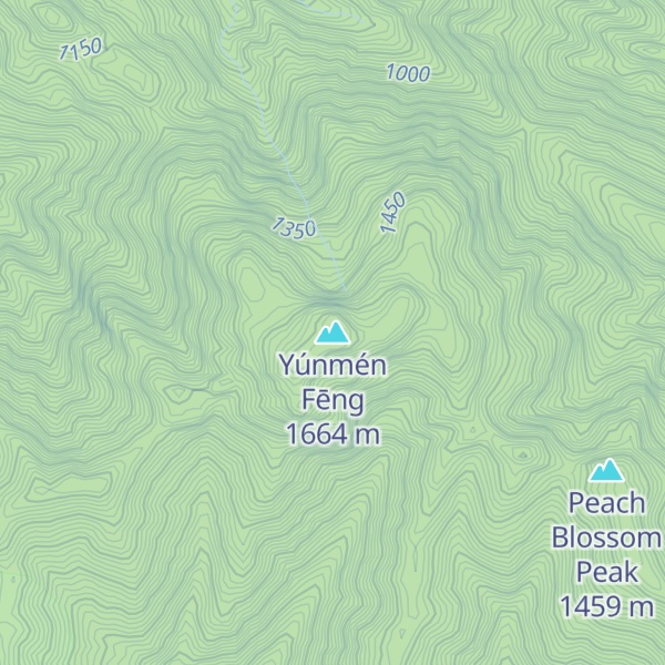 Map of Yúnmén Fēng