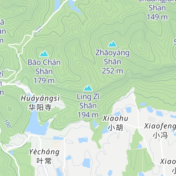 Map of Líng Zǐ Shān