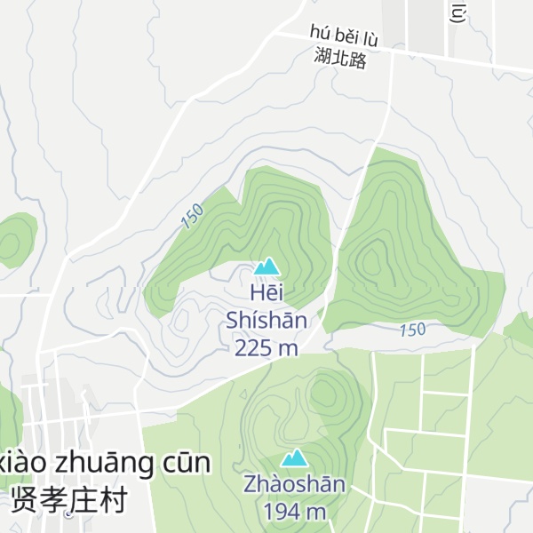 Map of Hēi Shíshān
