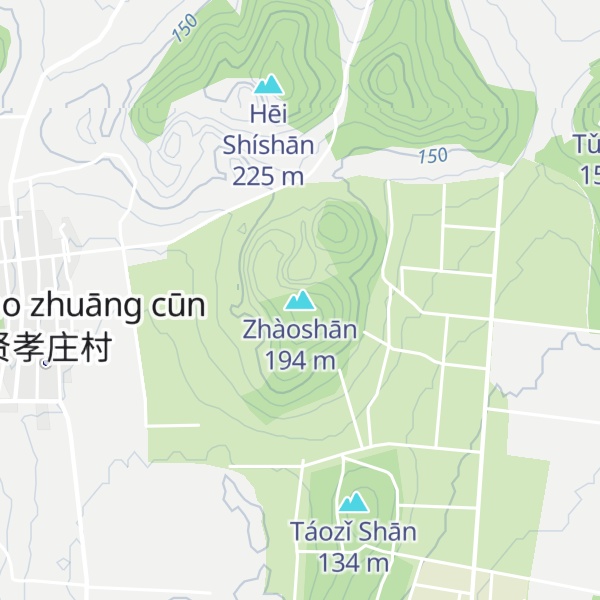 Map of Zhàoshān