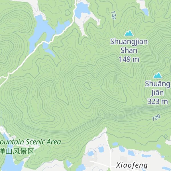 Map of Zhāoyáng Shān
