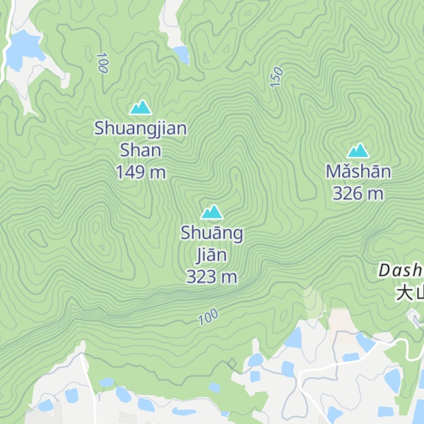 Map of Shuāng Jiān