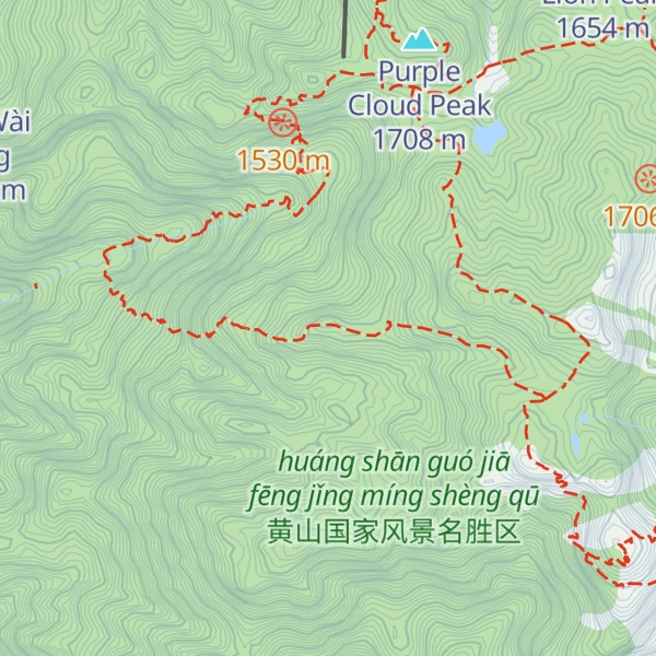Map of Xiantao Peak