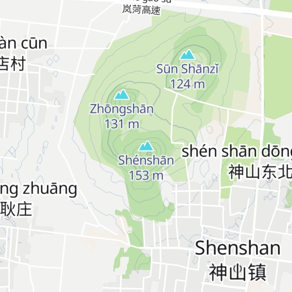 Map of Shénshān