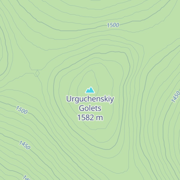 Map of Urguchenskiy Golets