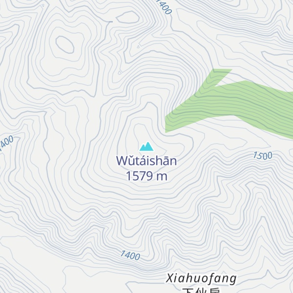 Map of Wǔtáishān