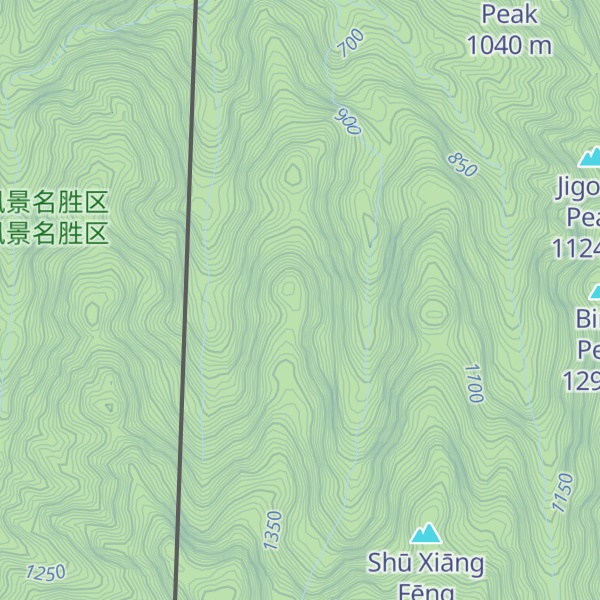 Map of Baota Peak