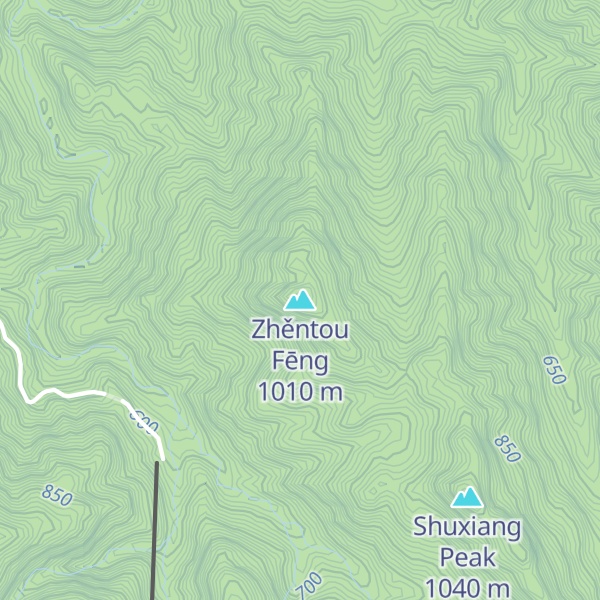 Map of Zhěntou Fēng