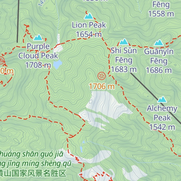 Map of Shímén Fēng