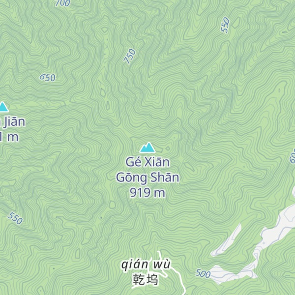 Map of Gé Xiān Gōng Shān