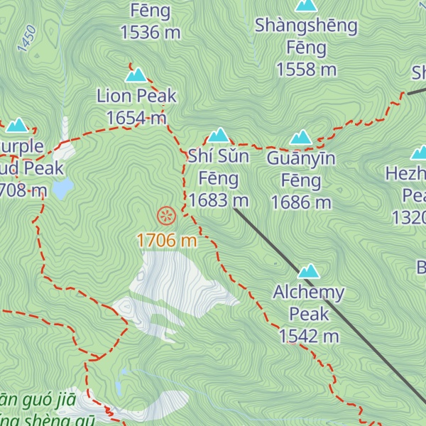 Map of Beginning to Believe Peak