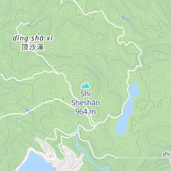 Map of Shí Shéshān