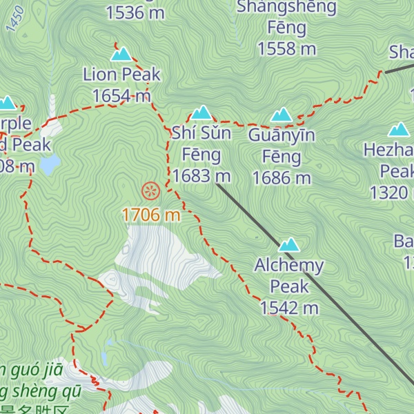 Map of Bái é Fēng