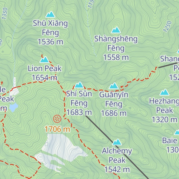 Map of Shísǔn Fēng