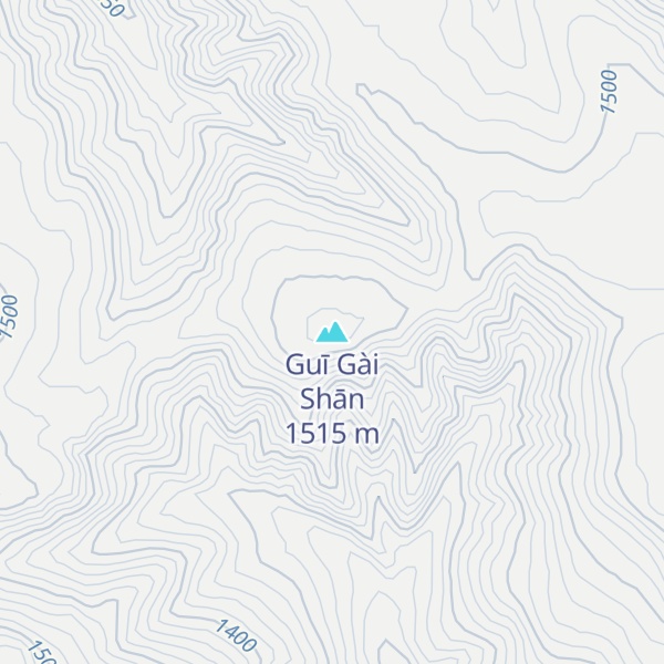 Map of Guī Gài Shān