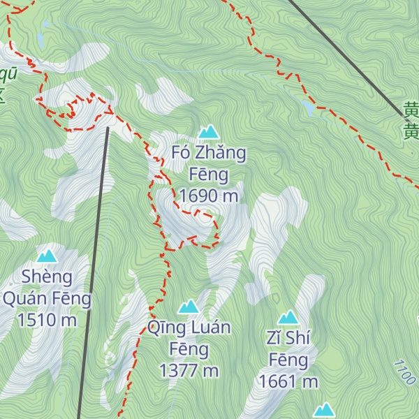 Map of Celestial Capital Peak (Tiandu Peak)
