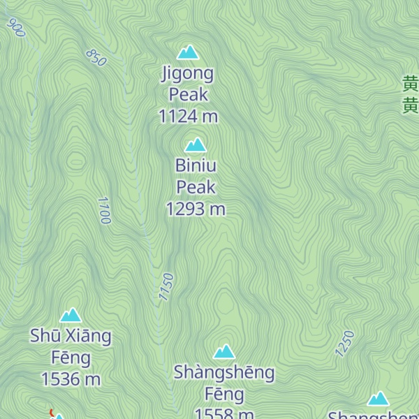 Map of Xianren Peak