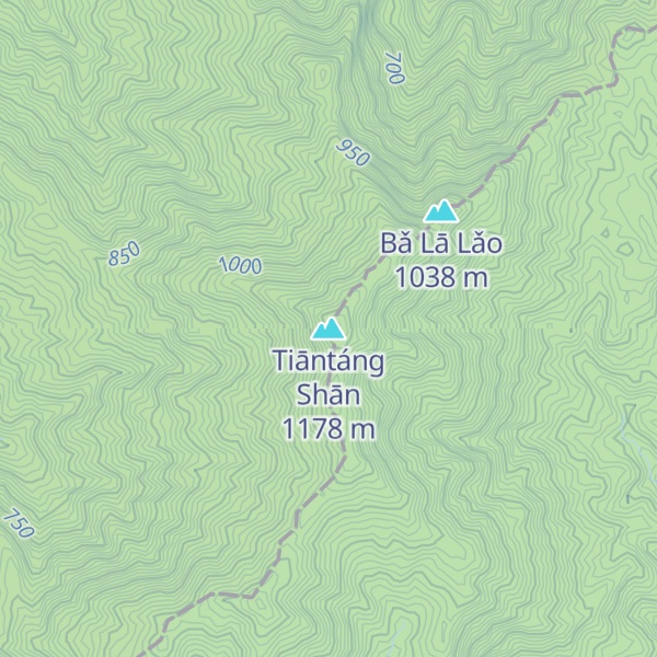 Map of Tiāntáng Shān