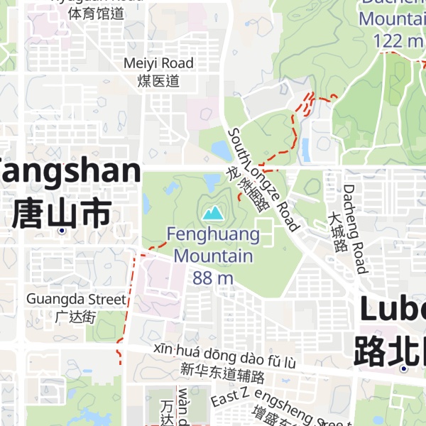 Map of Fenghuang Mountain