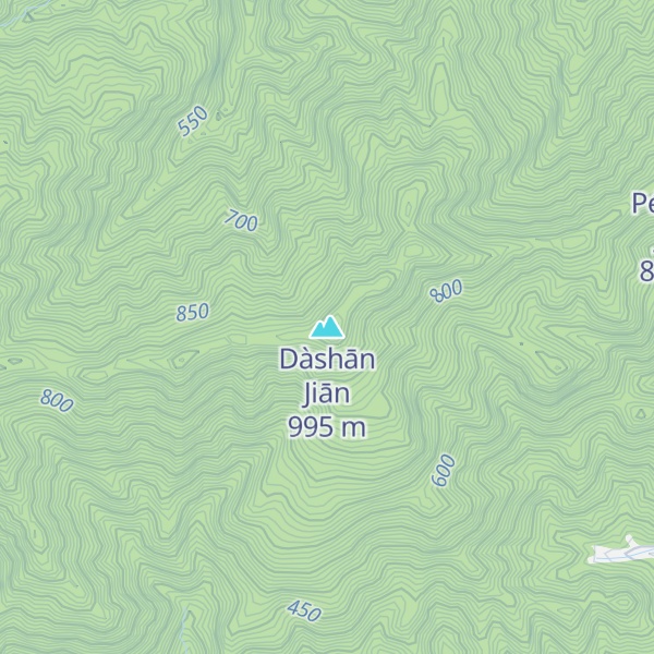 Map of Dàshān Jiān