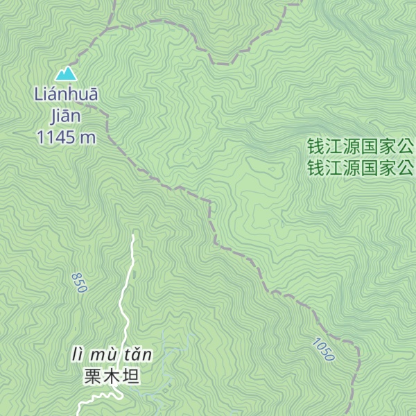 Map of Lianhua Shan