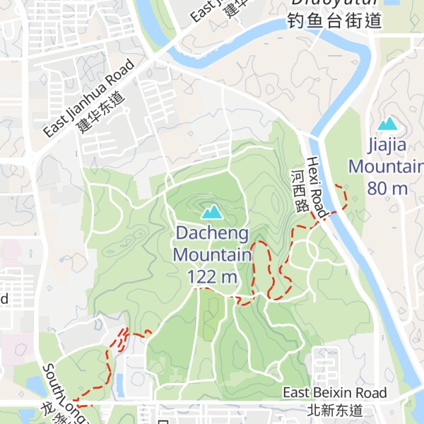 Map of Dacheng Mountain