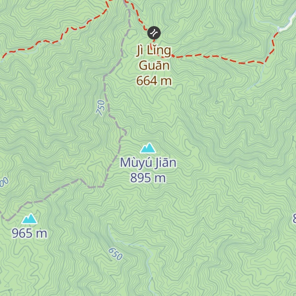Map of Mùyú Jiān