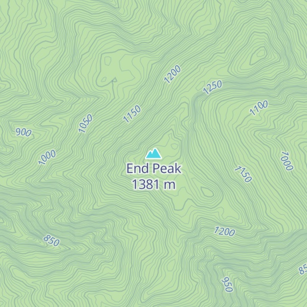 Map of End Peak