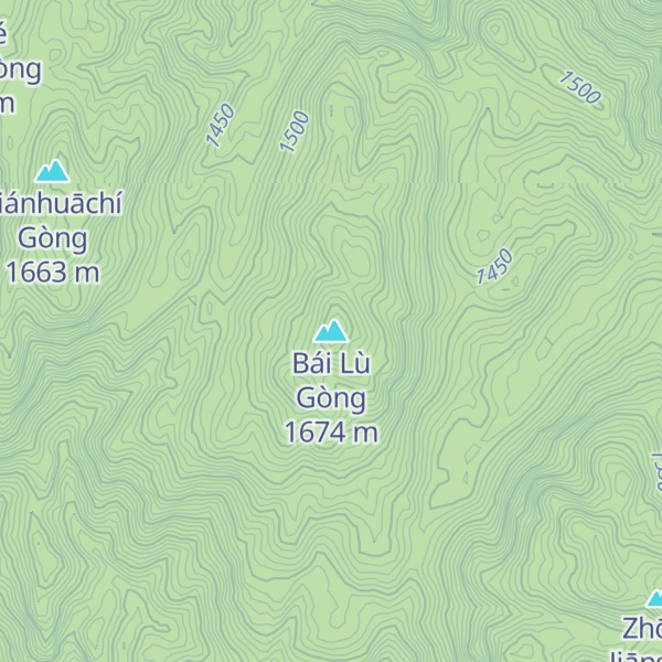 Map of Bái Lù Gòng