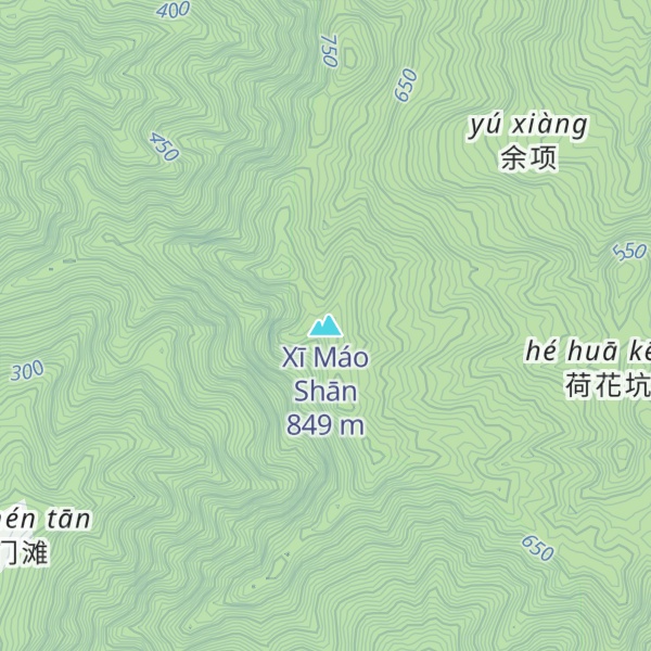 Map of Xī Máo Shān