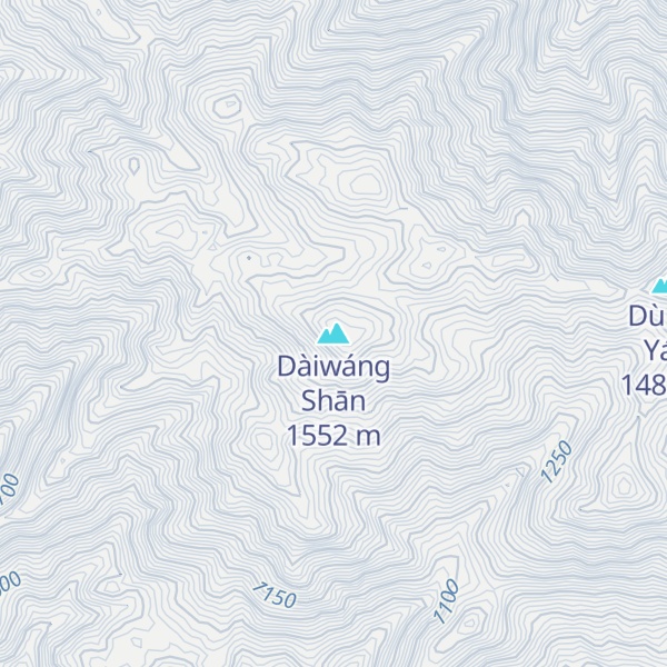 Map of Dàiwáng Shān