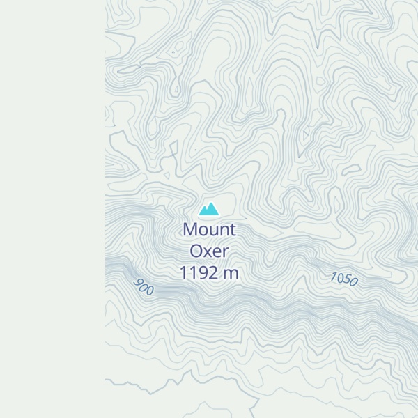 Map of Mount Oxer