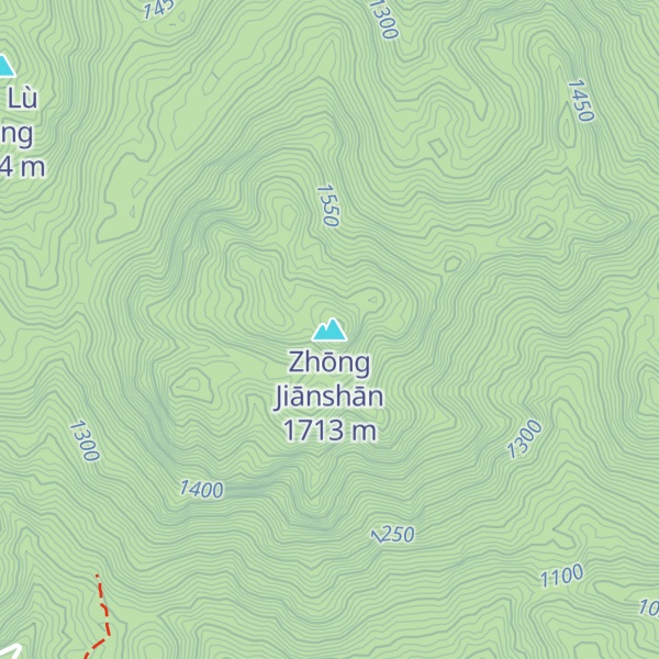 Map of Zhōng Jiānshān