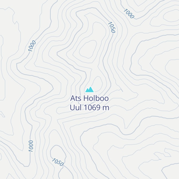 Map of Ats Holboo Uul