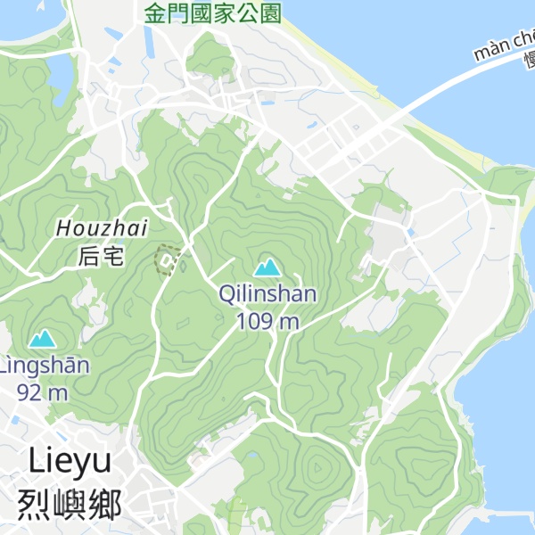 Map of Qilinshan