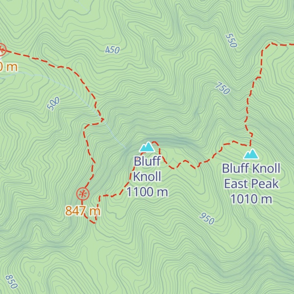 Map of Bluff Knoll