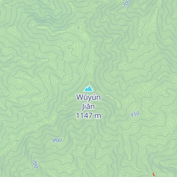 Map of Wūyún Jiān