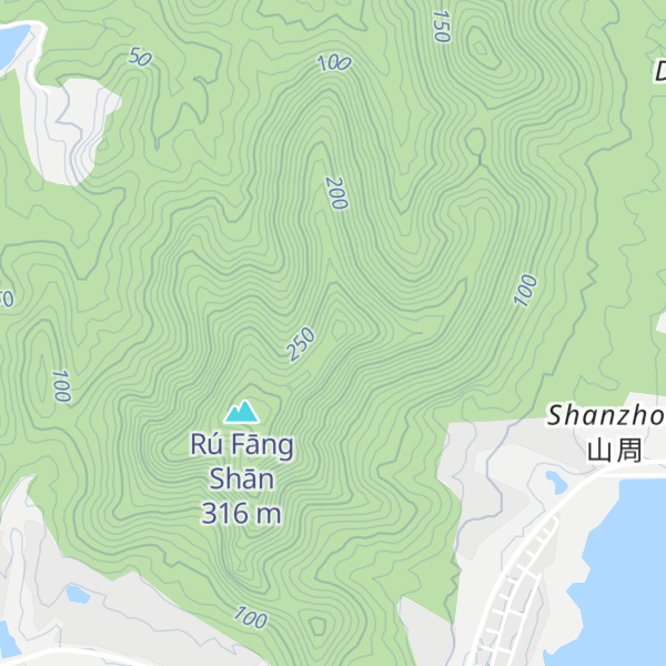 Map of Ruhua Shan