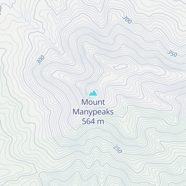 Map of Mount Manypeaks