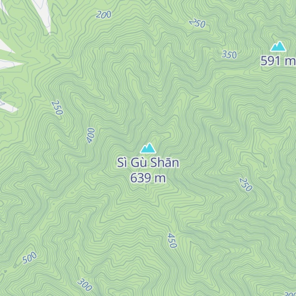 Map of Sì Gù Shān